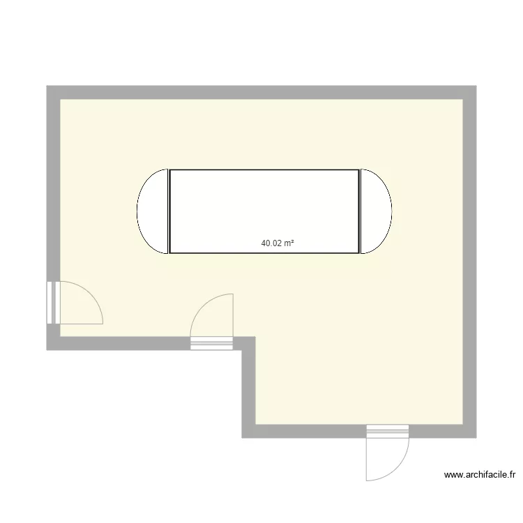 Salle de r&eacute;union CSE 2. Plan de 