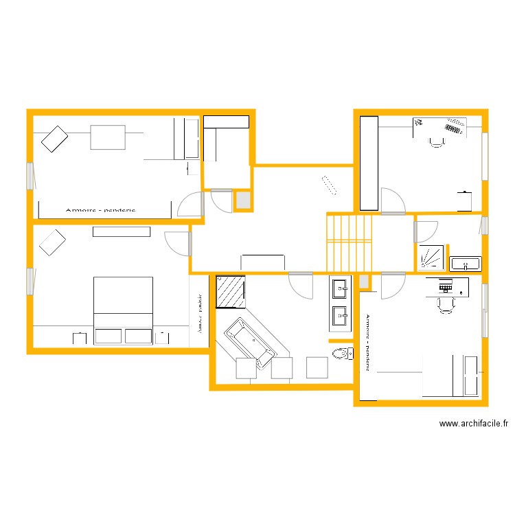 Etage. Plan de 0 pièce et 0 m2