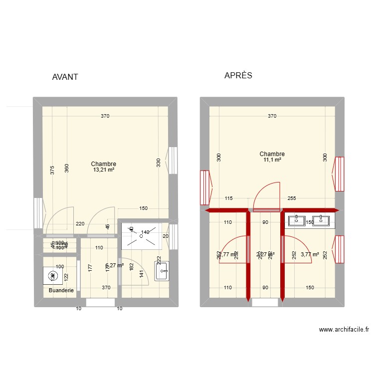 Annexe Suzac. Plan de 7 pièces et 40 m2