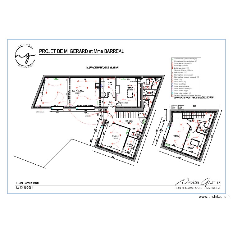 GERARD BARREAU. Plan de 0 pièce et 0 m2