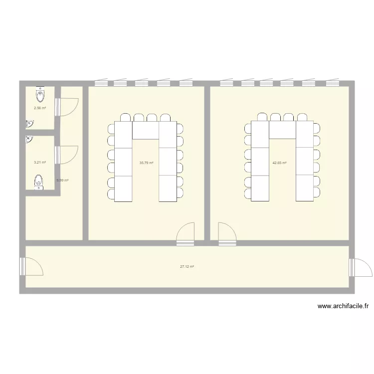 salles Berck. Plan de 