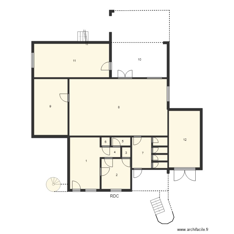 185030 Commune de loisey RDC. Plan de 0 pièce et 0 m2