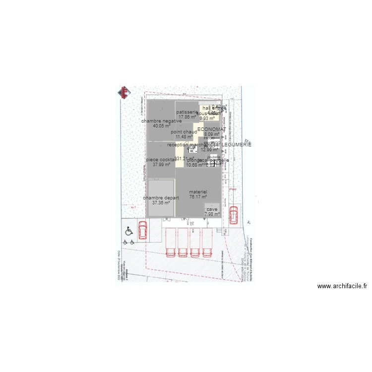 plan montussan v4. Plan de 31 pièces et 845 m2