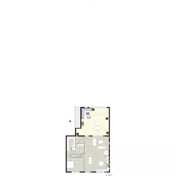 loft  1er garrage. Plan de 