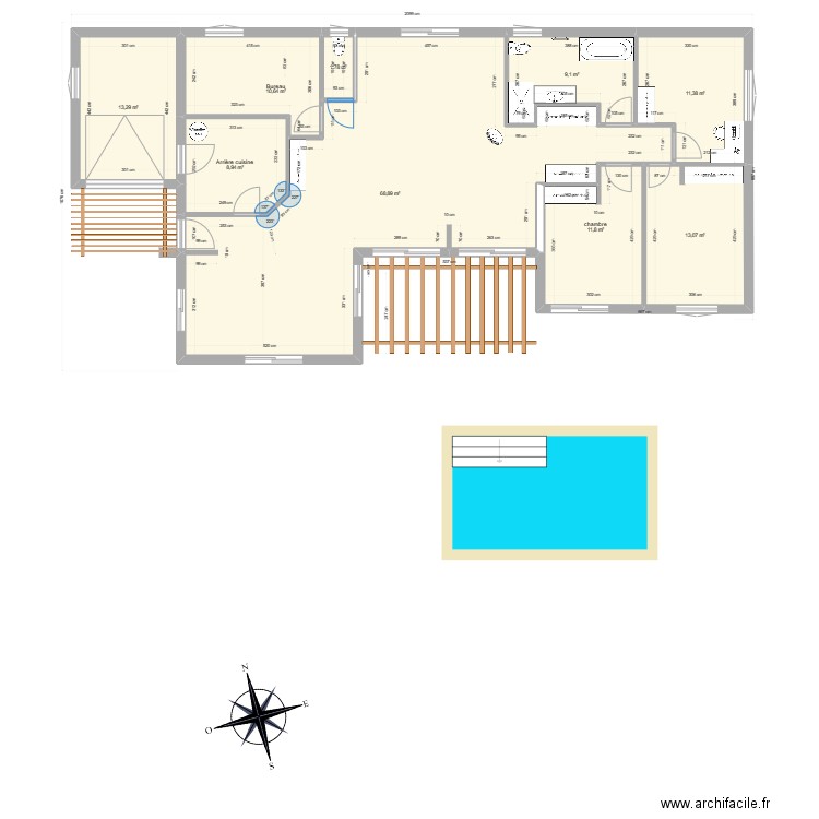 plein pied avec garage 270623 VIDE. Plan de 0 pièce et 0 m2