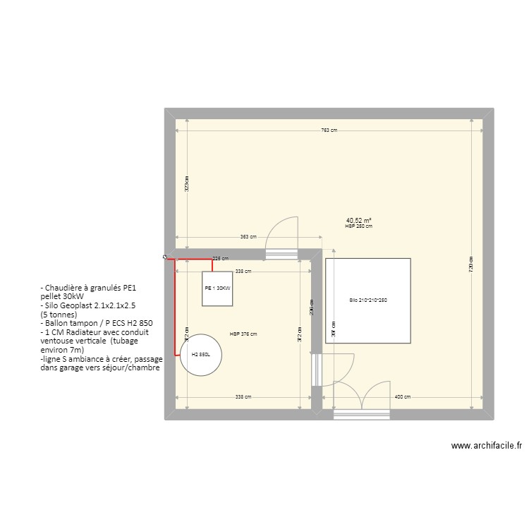 TRABU-CUSSAC. Plan de 0 pièce et 0 m2