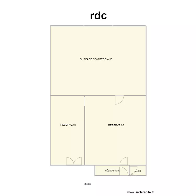 sci potier rdc am. Plan de 