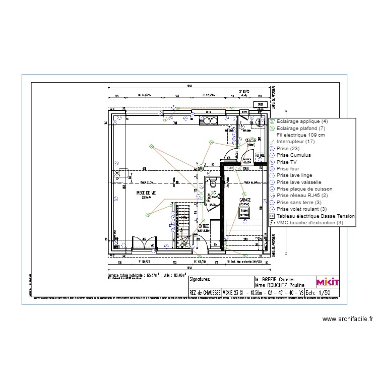 BREFFIE RDC ELEC. Plan de 0 pièce et 0 m2