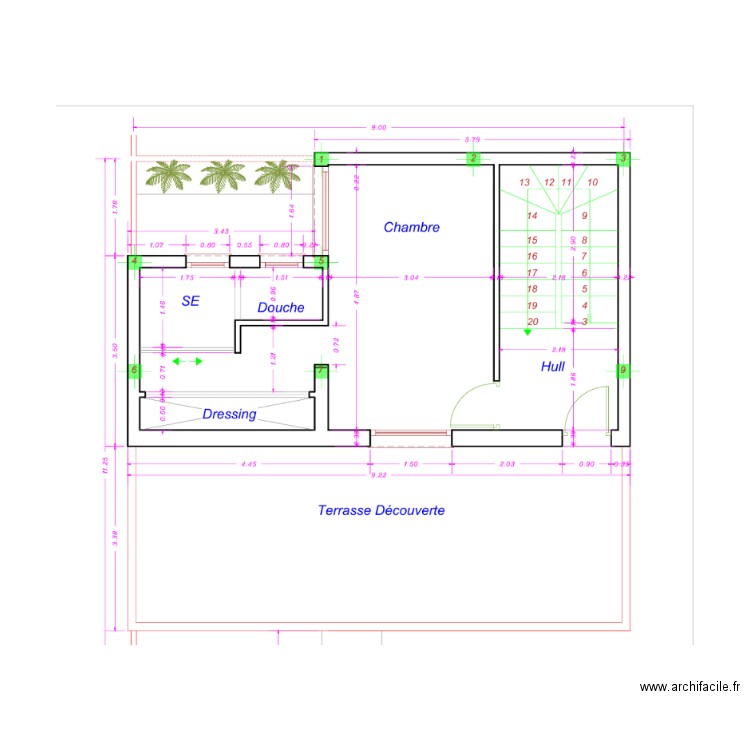 escaliers M. Plan de 0 pièce et 0 m2