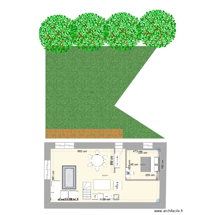 La Grange Ker Ar Rhun. Plan de 0 pièce et 0 m2
