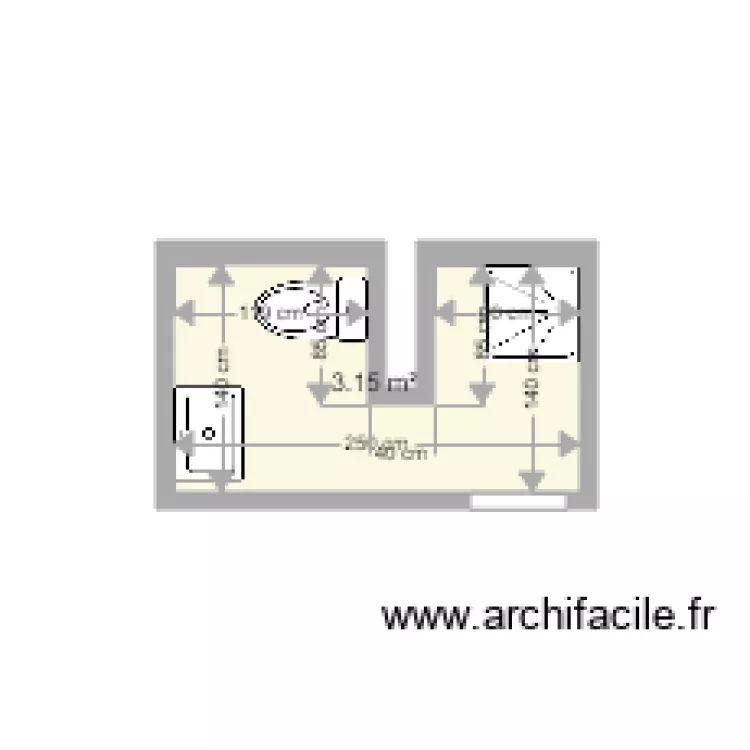 Sdb Germain JONQUIERES. Plan de 