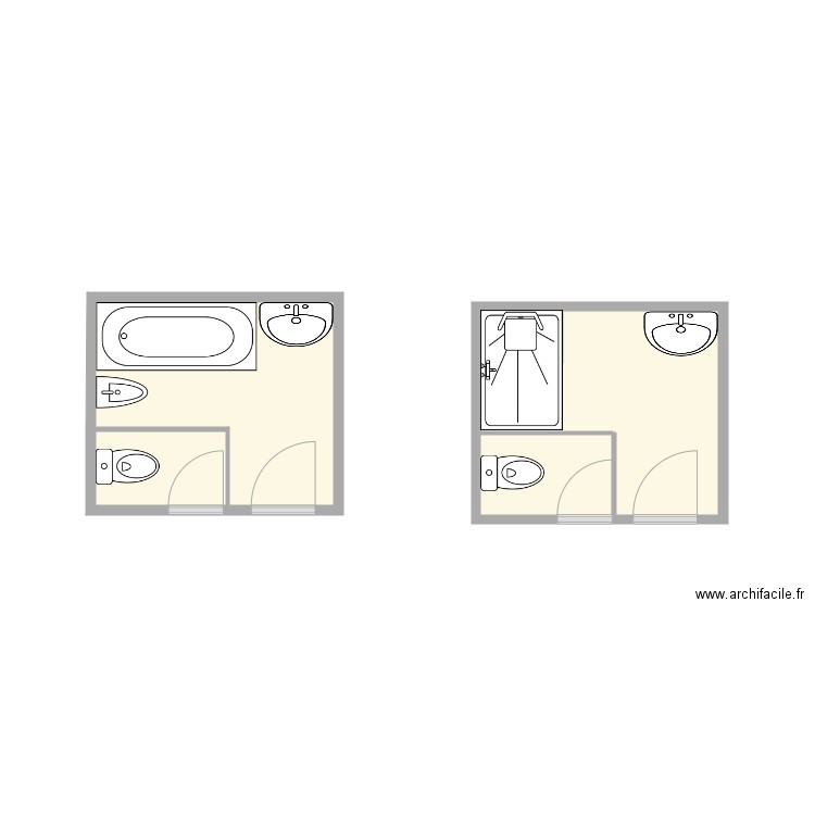 Salle de bain SICRE. Plan de 0 pièce et 0 m2