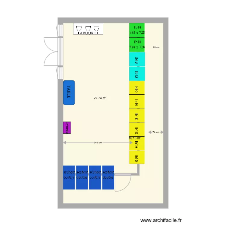 laverie gueriniere 2. Plan de 