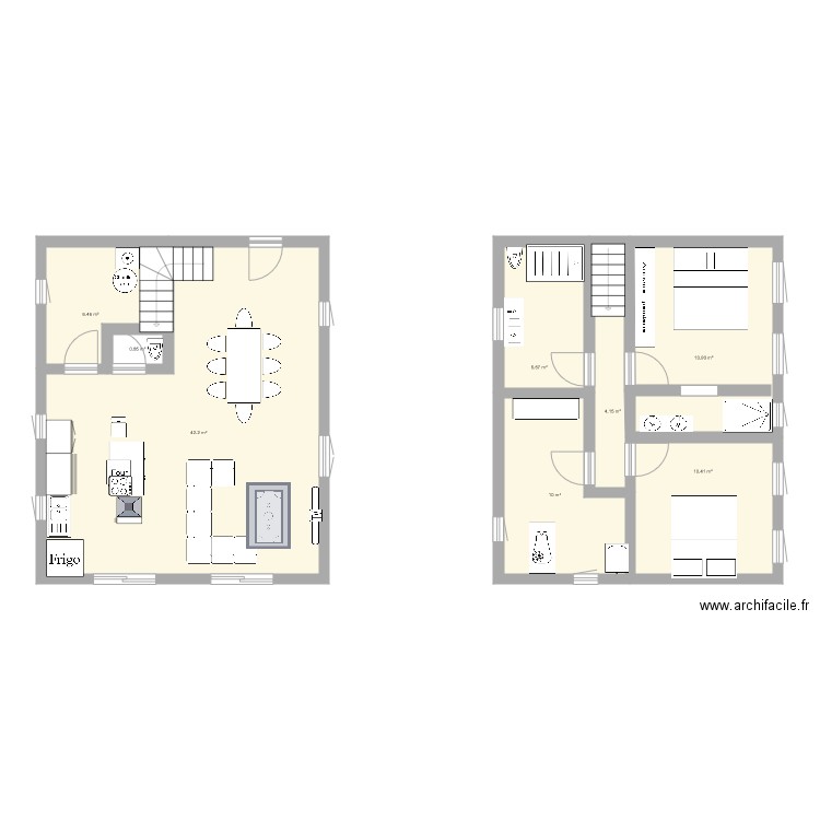 maison 1. Plan de 0 pièce et 0 m2