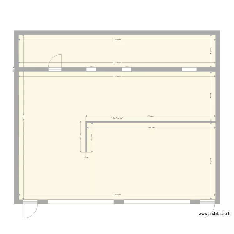 rez de chauss&eacute;e. Plan de 