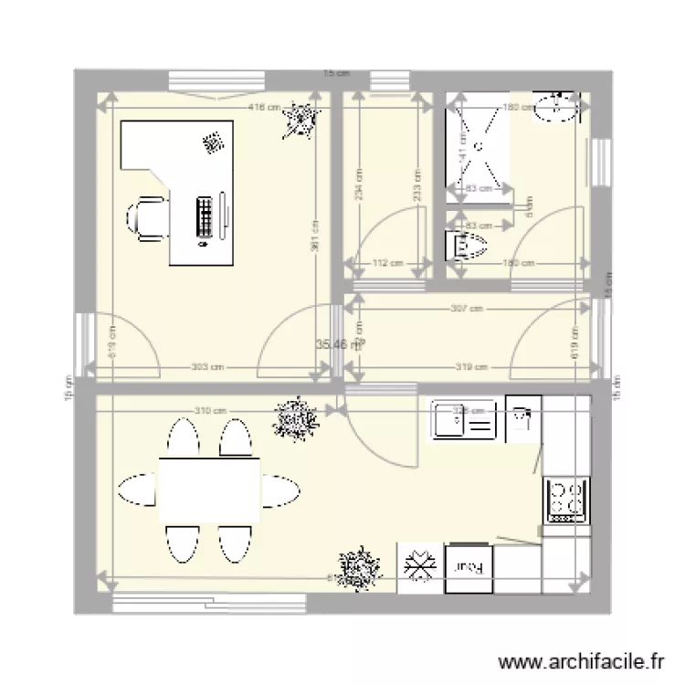 bureau. Plan de bureau. Plan de