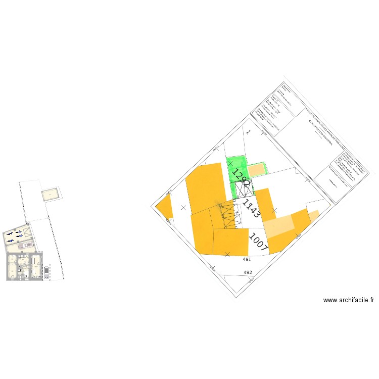 RDC Futur grange. Plan de 9 pièces et 144 m2
