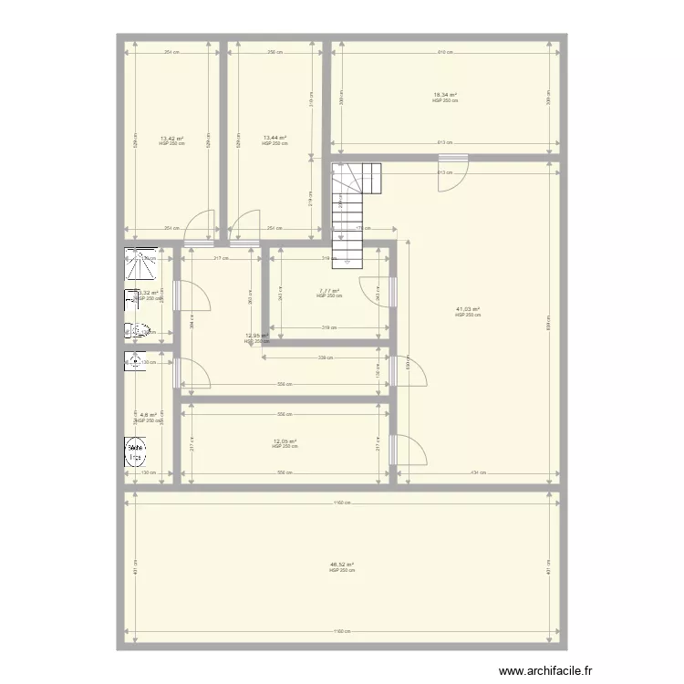 villa aout 06 &eacute;tage. Plan de 