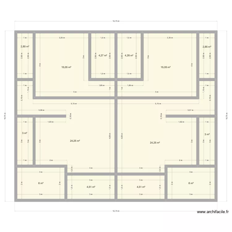 debut avec mesure. Plan de 