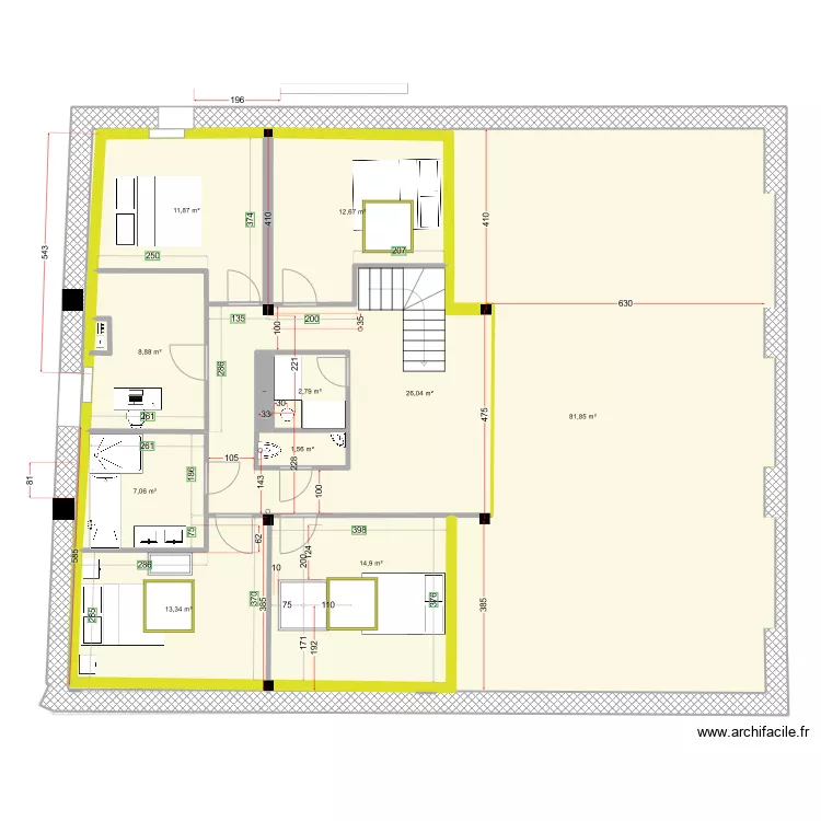 RDC & R+1-V4. Plan de 
