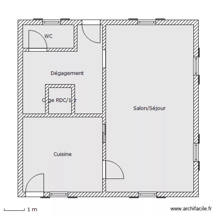 CHARTIER - RDC. Plan de 