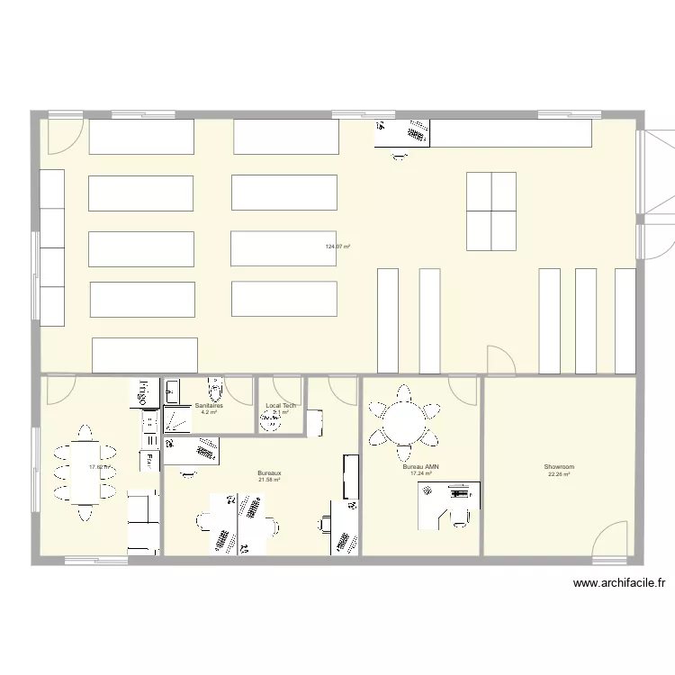 B&acirc;timent v3. Plan de 