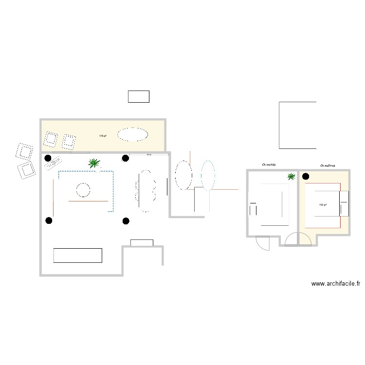 Jason Sze. Plan de 3 pièces et 45 m2