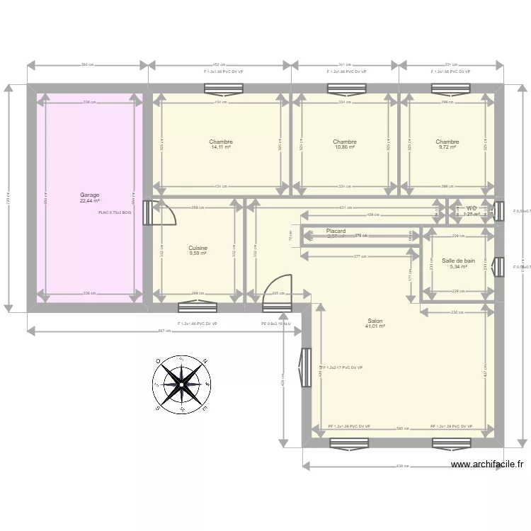 Maison FONTENAS. Plan de Maison FONTENAS. Plan de