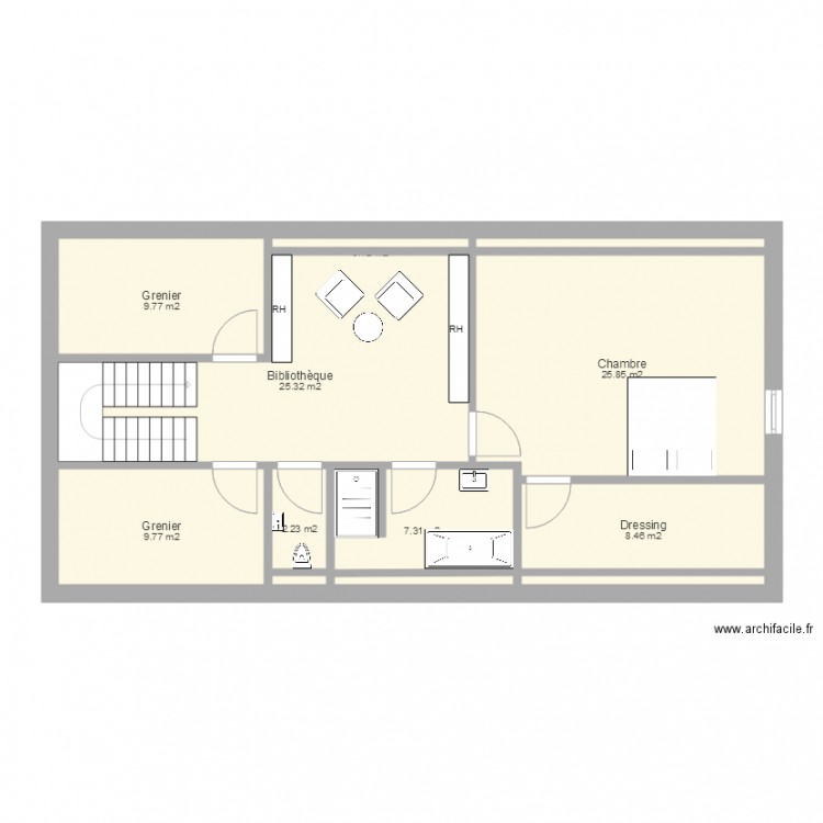 Maison grenier 17. Plan de 0 pièce et 0 m2