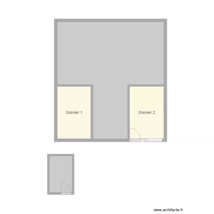 grenier hangar picou. Plan de 