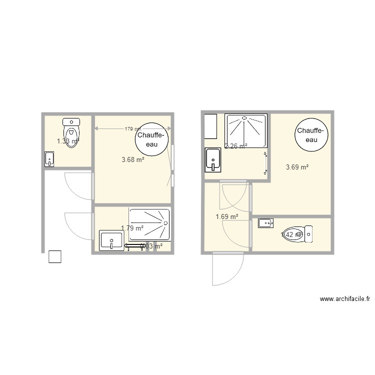 sdb du bas 2. Plan de 0 pièce et 0 m2