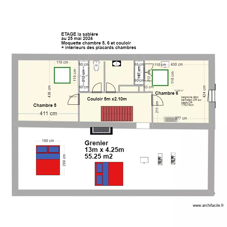 ETAGE T3 AU 1er AVRIL 2023. Plan de ETAGE T3 AU 1er AVRIL 2023. Plan de