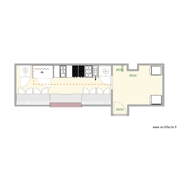 jeremy gaillard. Plan de 2 pièces et 24 m2