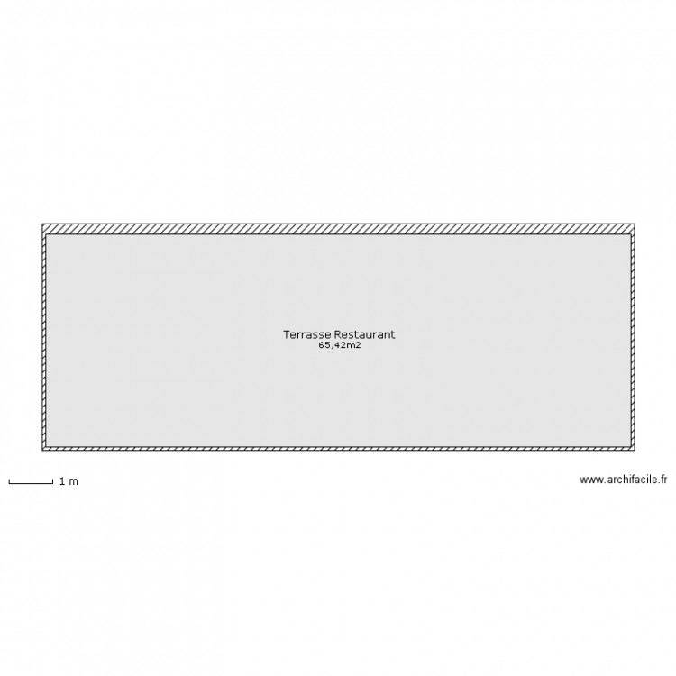 Terrasse Restaurant. Plan de 0 pièce et 0 m2
