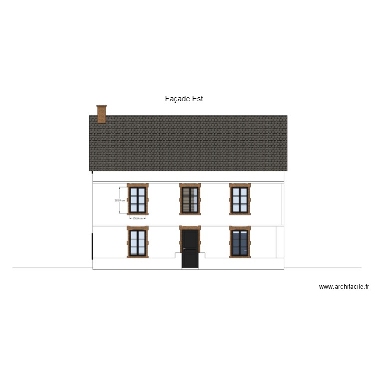 facade lolo est. Plan de 0 pièce et 0 m2