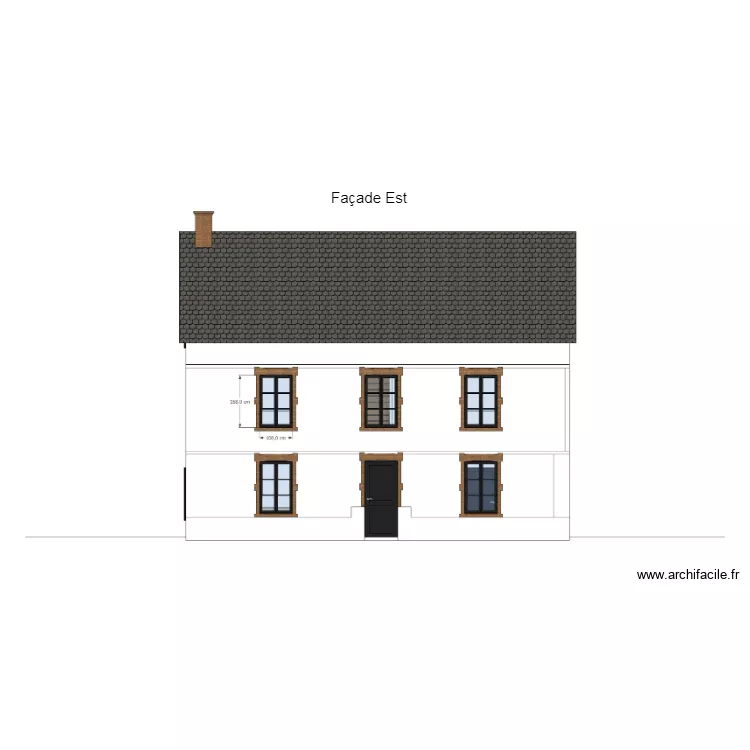 facade lolo est. Plan de 