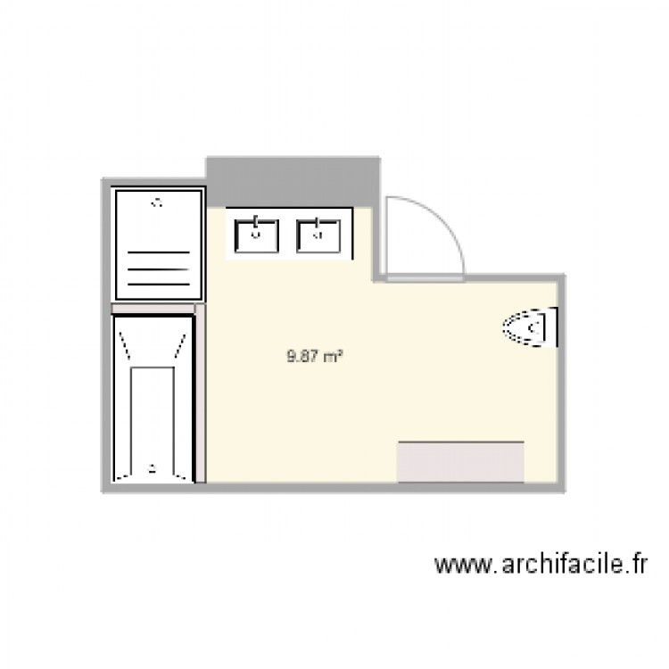 SDB SMA 2. Plan de 0 pièce et 0 m2