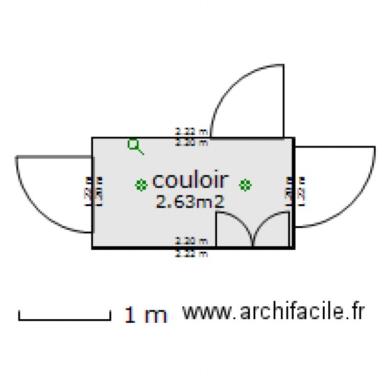 couloir. Plan de 0 pièce et 0 m2