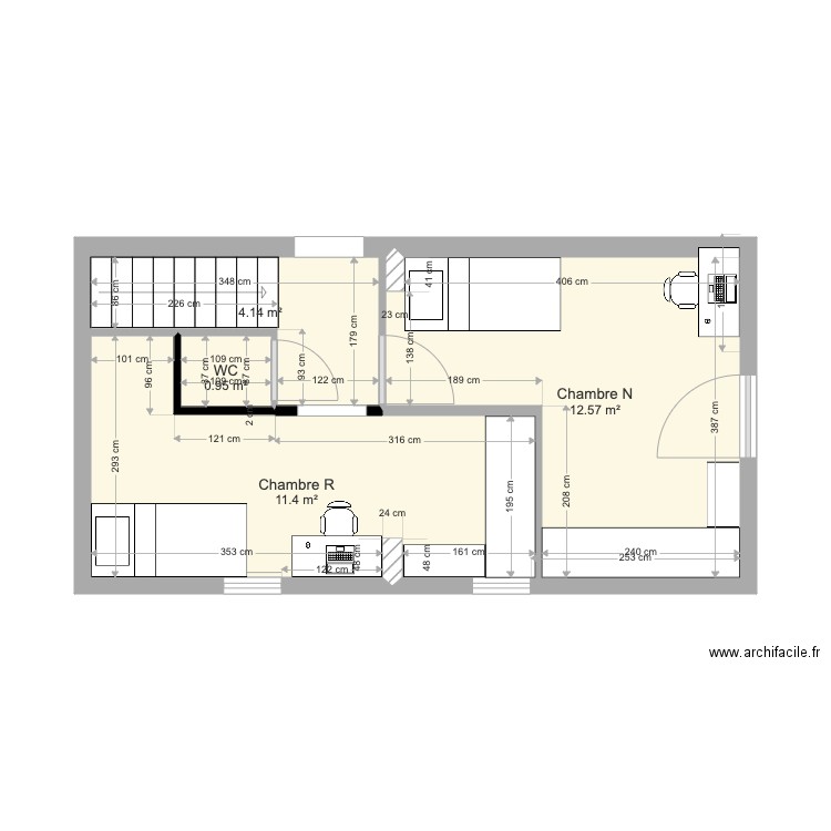 1er aménagement 1 ac WC. Plan de 0 pièce et 0 m2