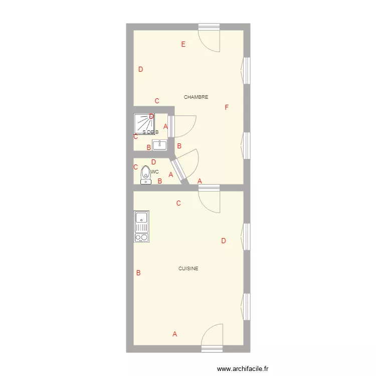 CLAPIER 106 707. Plan de 