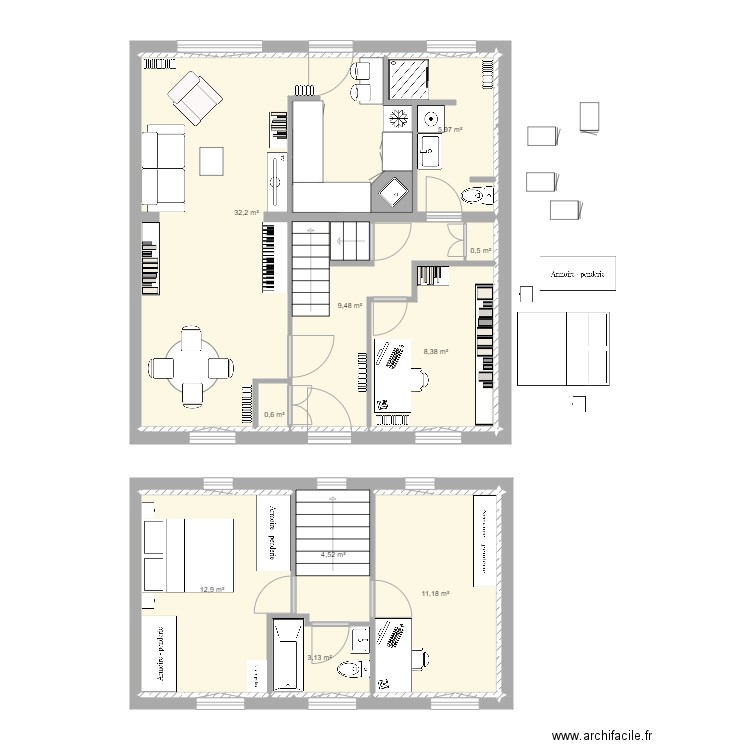 DamousRéflexionsOK1. Plan de 10 pièces et 89 m2