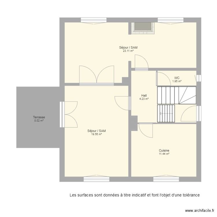 Maison étage 1. Plan de 0 pièce et 0 m2