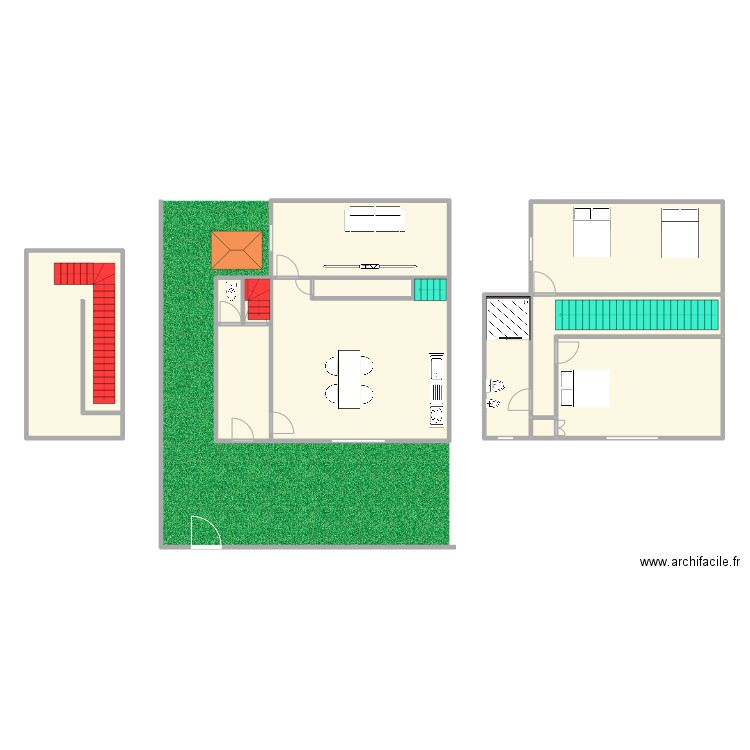 Inter briancon. Plan de 12 pièces et 160 m2