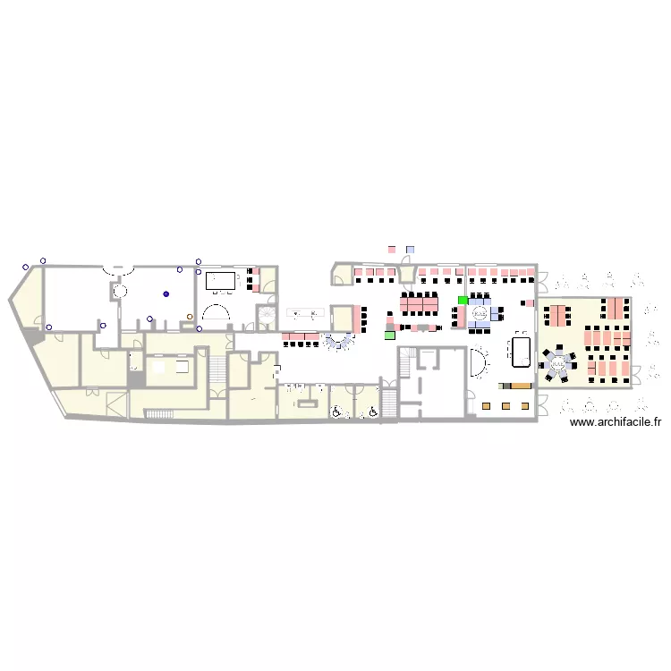 Plan de salle RDC au 05 juin 2020 . Plan de 