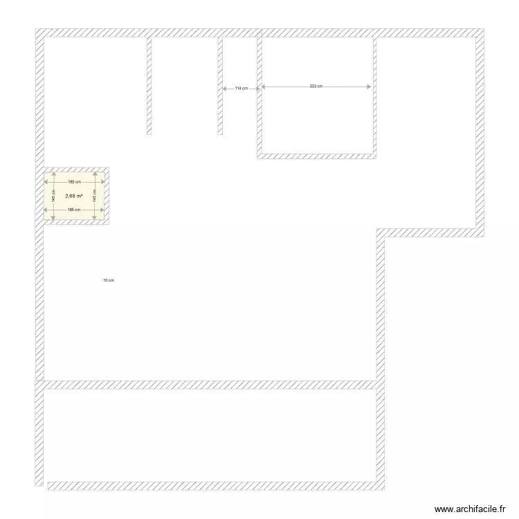 gourbis. Plan de gourbis. Plan de