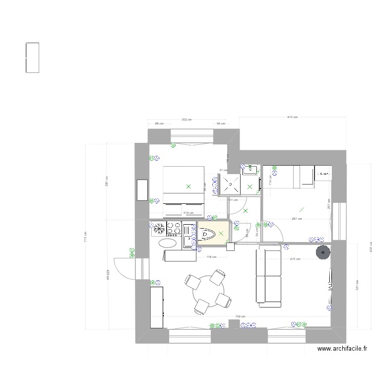 rez de chaussee DEFINITIFavec côtes sans cablage sans écoulements. Plan de 0 pièce et 0 m2