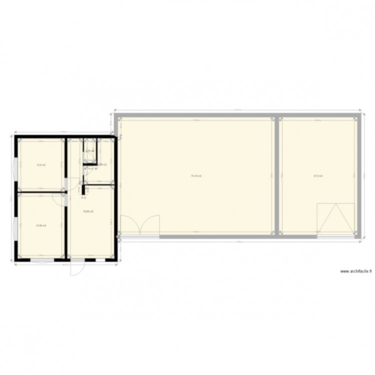 4261 avec partie à aménager. Plan de 0 pièce et 0 m2