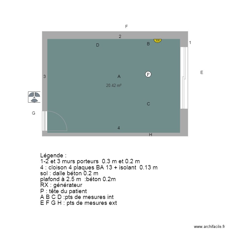 Cabinet dentaire 3  Dr  TALLEUX. Plan de 0 pièce et 0 m2