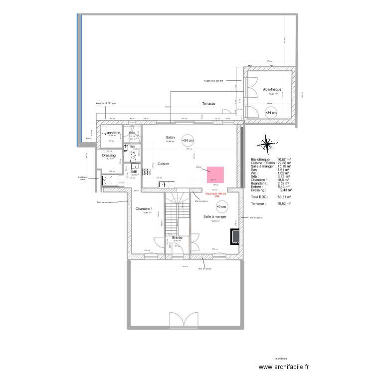 doumerc 2 travaux v2. Plan de 2 pièces et 12 m2