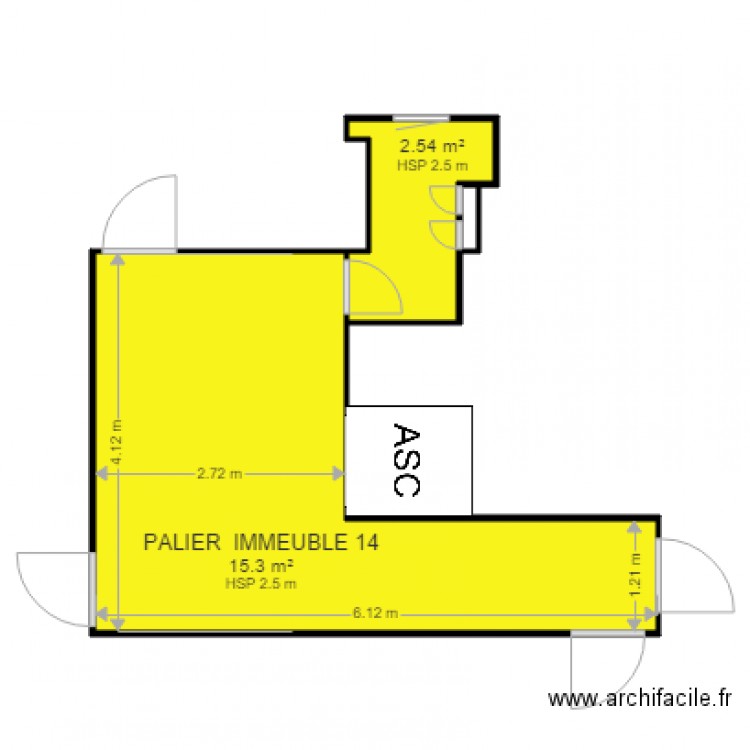 palier immeuble 14 creteil. Plan de 0 pièce et 0 m2